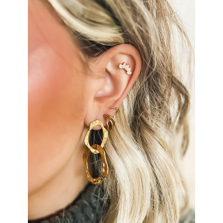 Boucles d'oreilles Teba - Doré