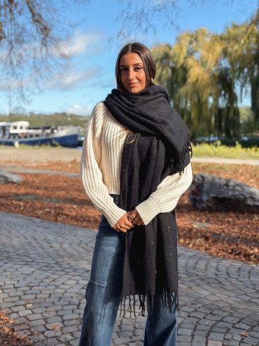 Echarpe Stellia - Noir