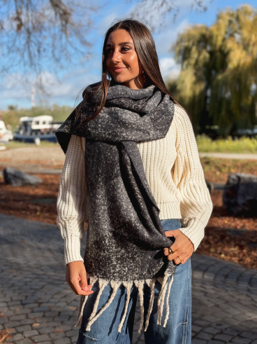 Echarpe Colmar - Gris Foncé/Beige Echarpe Colmar - Gris Foncé/Beige