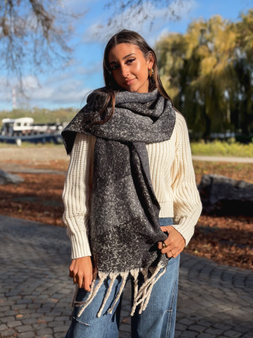 Echarpe Colmar - Gris Foncé/Beige Echarpe Colmar - Gris Foncé/Beige