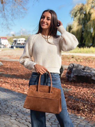 Sac en daim Celenie - Camel