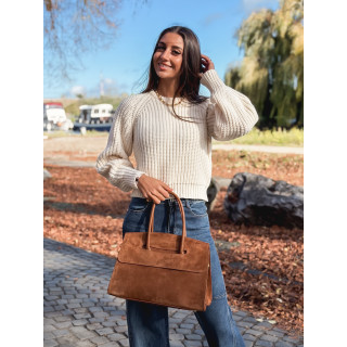 Sac en daim Celenie - Camel