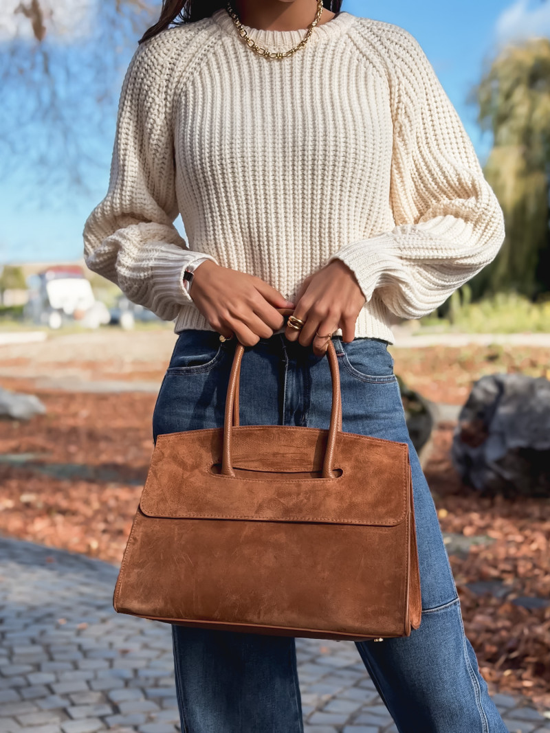Sac en daim Celenie - Camel Sac en daim Celenie - Camel
