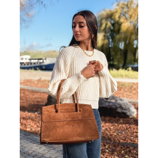 Sac en daim Celenie - Camel