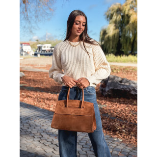 Sac en daim Celenie - Camel