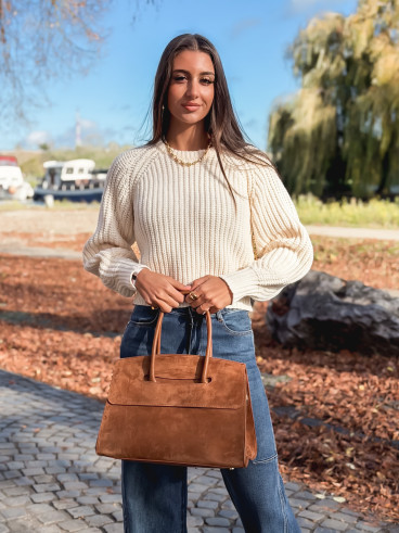 Sac en daim Celenie - Camel Sac en daim Celenie - Camel