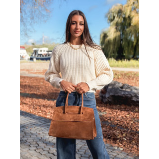 Sac en daim Celenie - Camel