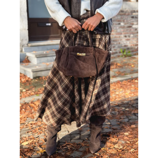 Sac en daim Eleysa - Chocolat