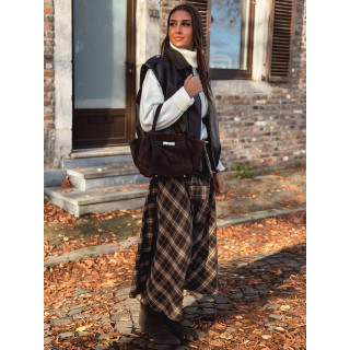 Sac en daim Eleysa - Chocolat