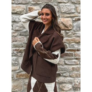 Veste sans manches Milyana - Chocolat