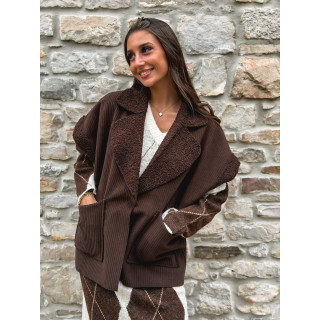 Veste sans manches Milyana - Chocolat