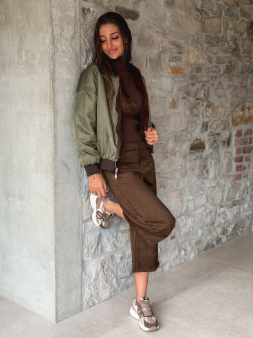 Veste Maritza - Chocolat/Kaki Veste Maritza - Chocolat/Kaki