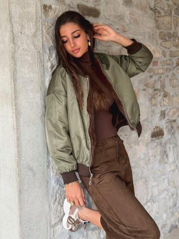 Veste Maritza - Chocolat/Kaki Veste Maritza - Chocolat/Kaki