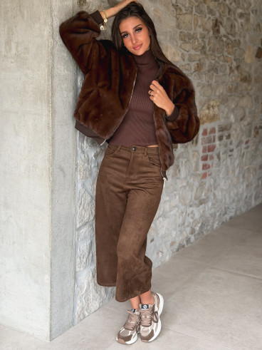 Veste Maritza - Chocolat/Kaki Veste Maritza - Chocolat/Kaki