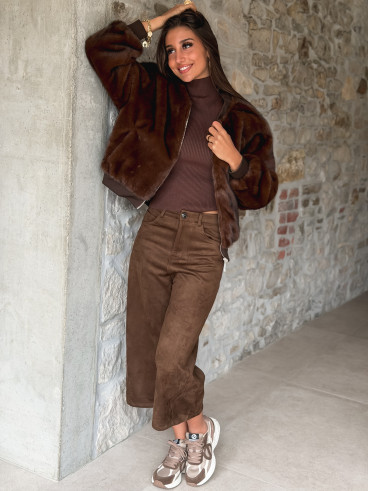 Veste Maritza - Chocolat/Kaki Veste Maritza - Chocolat/Kaki