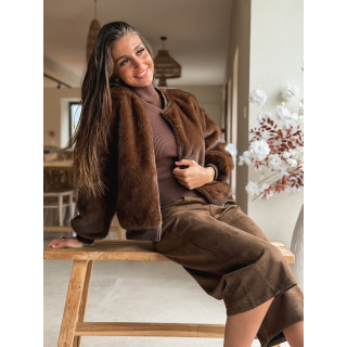 Veste Maritza - Chocolat/Kaki