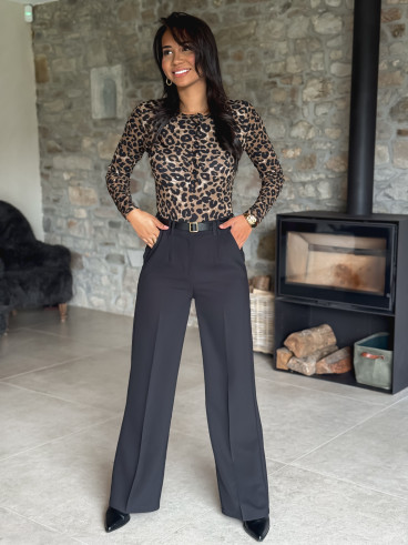 Body léopard Aénora - Beige foncé Body léopard Aénora - Beige foncé