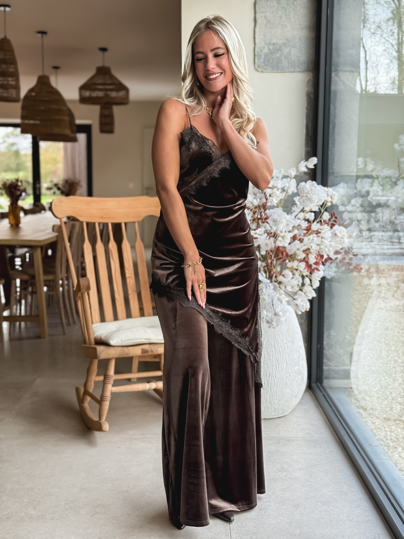 Pantalon en velours Evangélie - Chocolat Pantalon en velours Evangélie - Chocolat