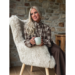 Chemise à carreaux Olwen - Chocolat