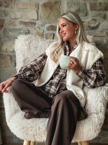 Gilet sans manches Cirilla - Crème Gilet sans manches Cirilla - Crème