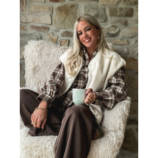 Gilet sans manches Cirilla - Crème