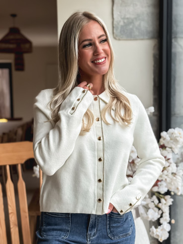 Gilet Faustina - Ecru