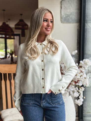 Gilet Faustina - Ecru