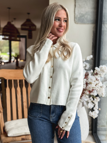 Gilet Faustina - Ecru