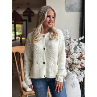 Gilet Théona - ecru