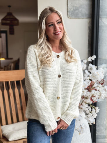 Gilet Théona - ecru