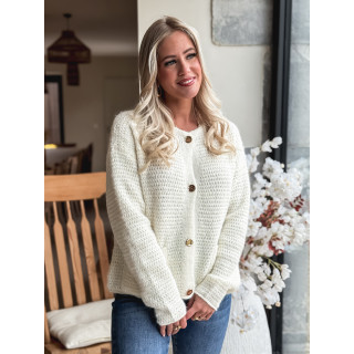 Gilet Théona - ecru