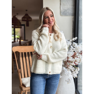 Gilet Théona - ecru