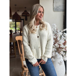 Gilet Théona - ecru