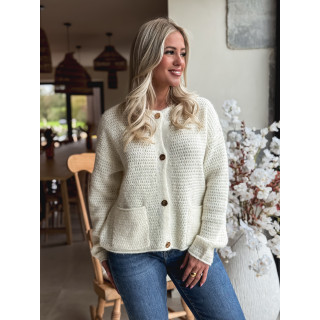 Gilet Théona - ecru