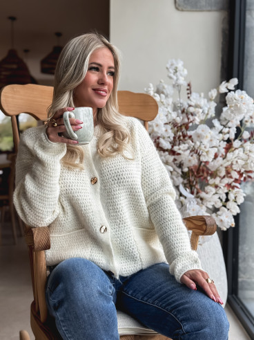 Gilet Théona - ecru