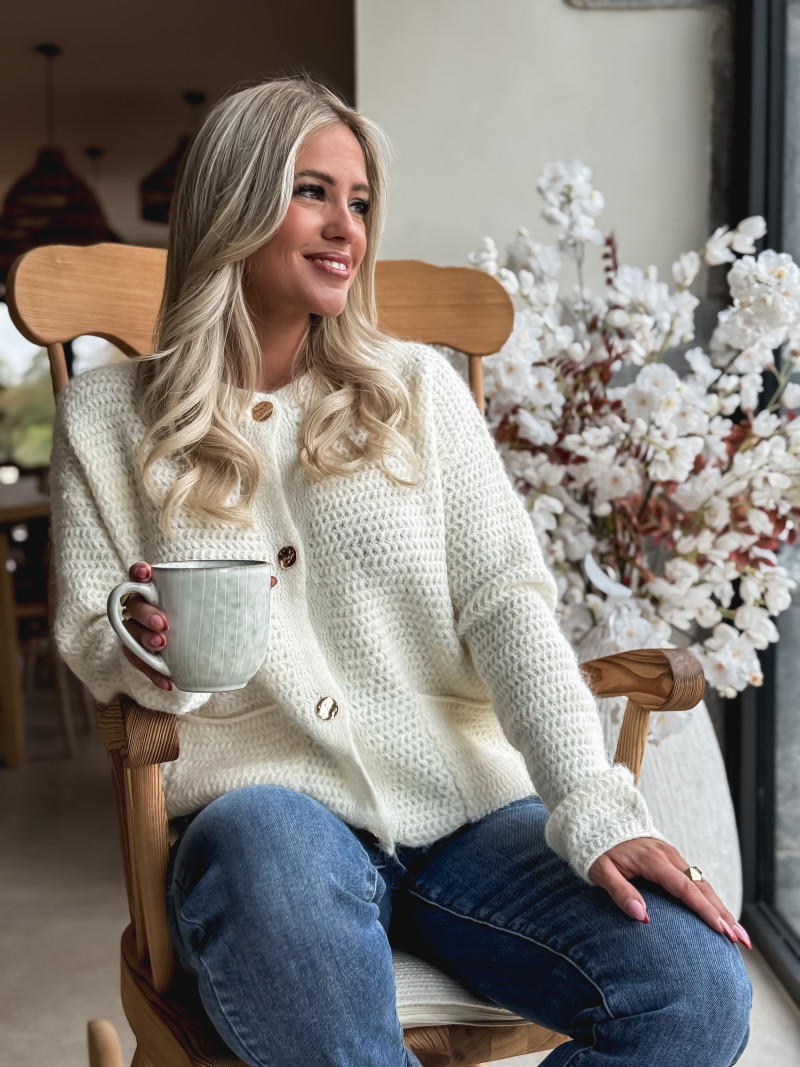 Gilet Théona - ecru