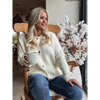 Gilet Théona - ecru