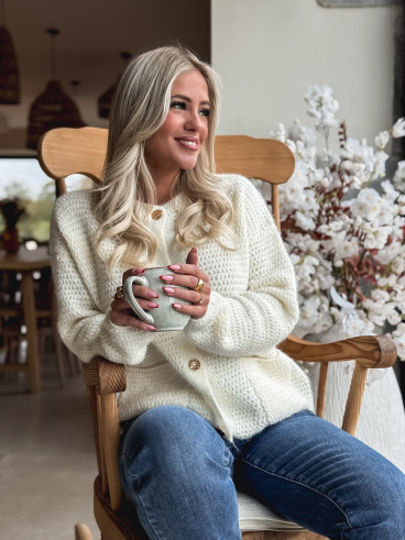 Gilet Théona - ecru