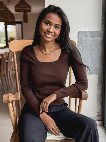 Pull Solinne - Chocolat