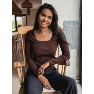 Pull Solinne - Chocolat