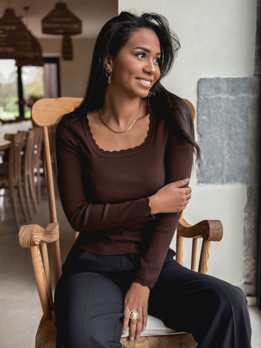 Pull Solinne - Chocolat