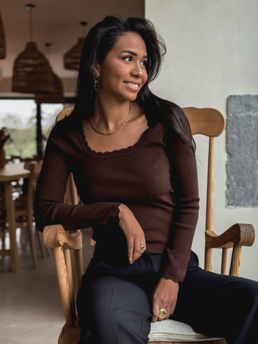 Pull Solinne - Chocolat