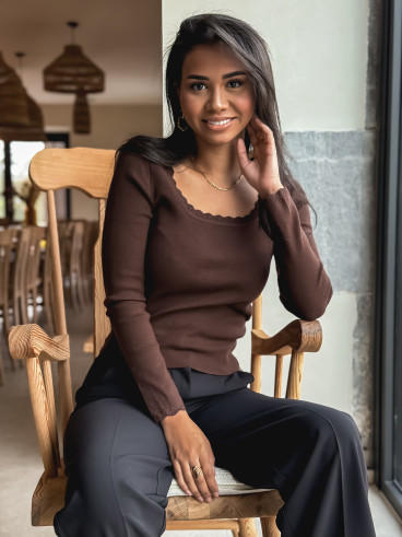 Pull Solinne - Chocolat