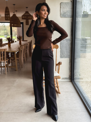 Pull Solinne - Chocolat