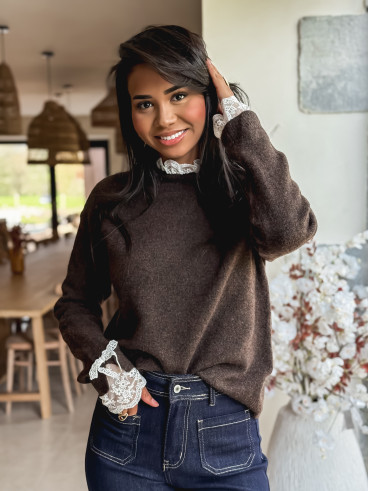 Pull Mélisse - Chocolat