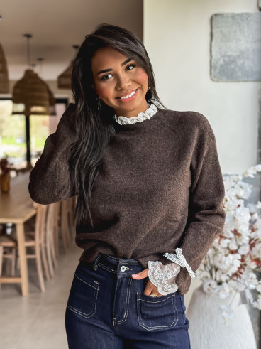 Pull Mélisse - Chocolat