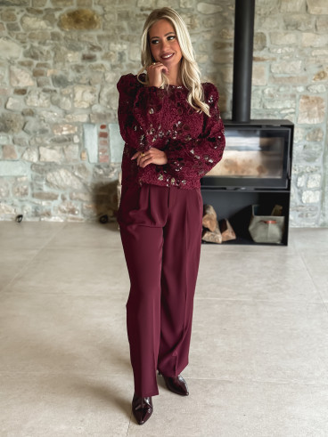Pantalon Milane - Bordeaux Pantalon Milane - Bordeaux