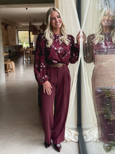 Pantalon Milane - Bordeaux Pantalon Milane - Bordeaux