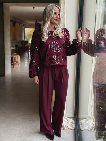 Pantalon Milane - Bordeaux Pantalon Milane - Bordeaux