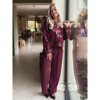 Pantalon Milane - Bordeaux